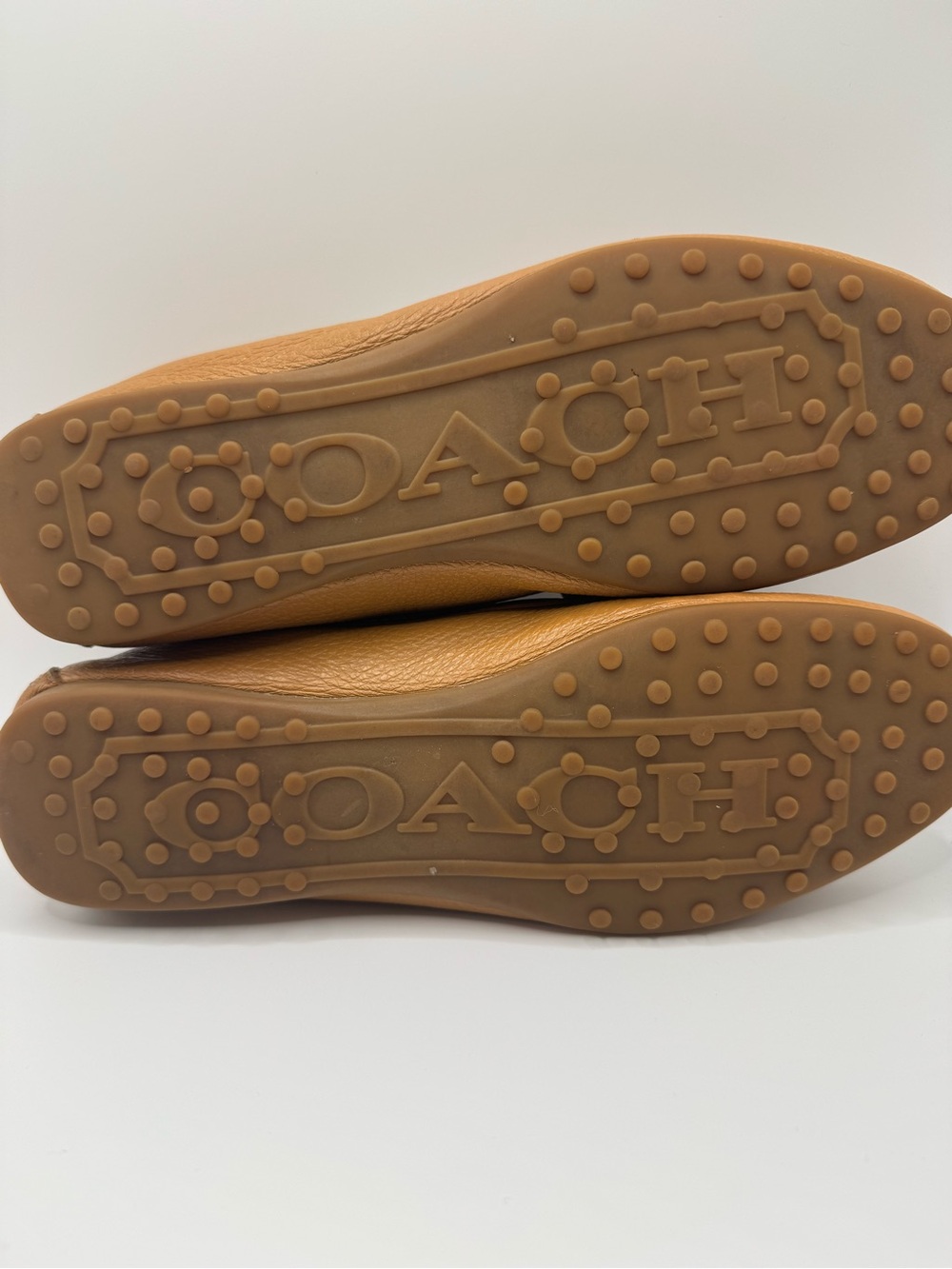 Coach Women’s Pebbled Leather Fredica Driving Loafers 7 - Picture 13 of 13